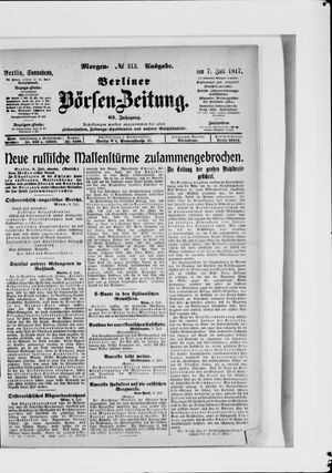 Berliner Börsen-Zeitung vom 07.07.1917