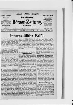 Berliner Börsen-Zeitung vom 09.07.1917