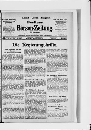 Berliner Börsen-Zeitung on Jul 10, 1917