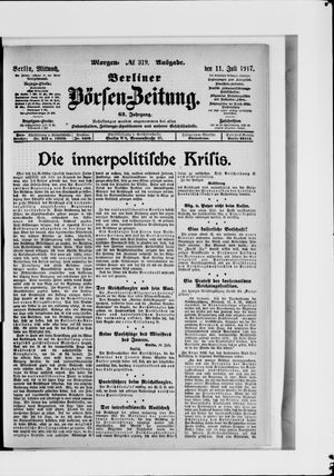 Berliner Börsen-Zeitung vom 11.07.1917