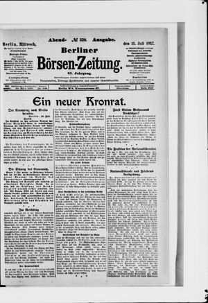 Berliner Börsen-Zeitung vom 11.07.1917