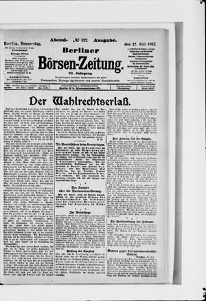 Berliner Börsen-Zeitung vom 12.07.1917