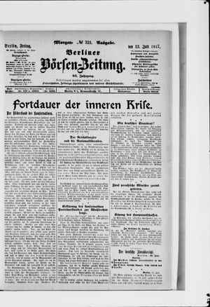 Berliner Börsen-Zeitung vom 13.07.1917