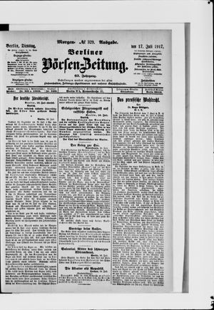 Berliner Börsen-Zeitung vom 17.07.1917