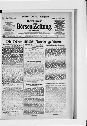 Berliner Börsen-Zeitung vom 18.07.1917