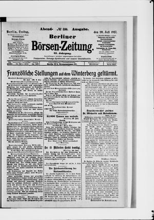 Berliner Börsen-Zeitung vom 20.07.1917