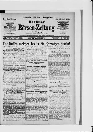 Berliner Börsen-Zeitung vom 23.07.1917