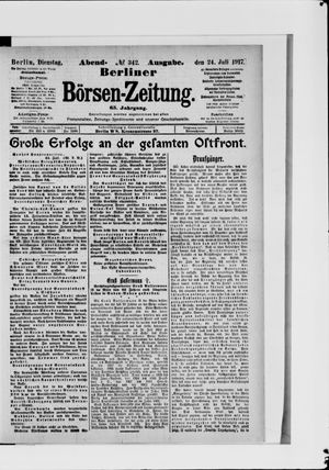 Berliner Börsen-Zeitung vom 24.07.1917