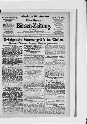Berliner Börsen-Zeitung on Jul 26, 1917