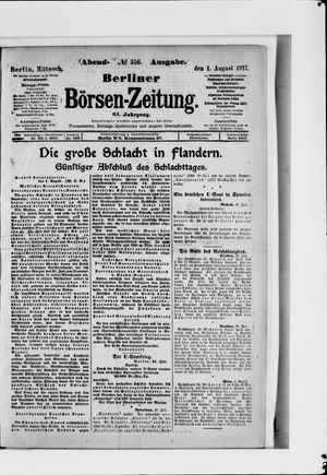 Berliner Börsen-Zeitung vom 01.08.1917