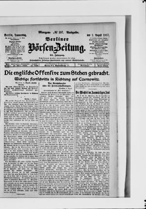 Berliner Börsen-Zeitung vom 02.08.1917