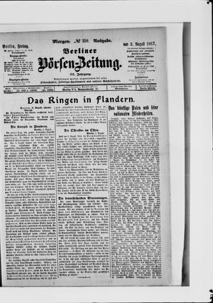 Berliner Börsen-Zeitung on Aug 3, 1917