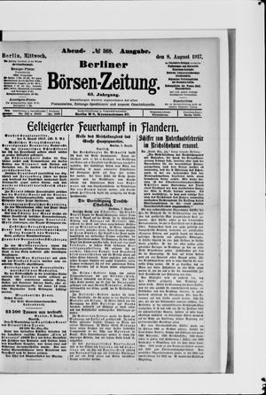 Berliner Börsen-Zeitung vom 08.08.1917