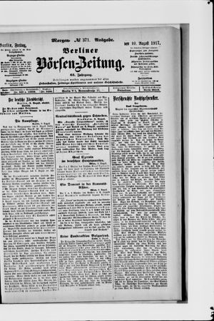 Berliner Börsen-Zeitung vom 10.08.1917