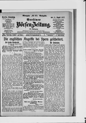 Berliner Börsen-Zeitung vom 11.08.1917