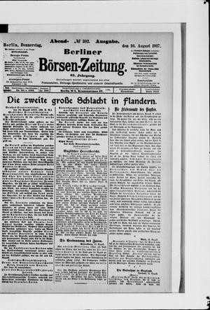 Berliner Börsen-Zeitung on Aug 16, 1917