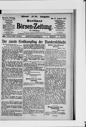 Berliner Börsen-Zeitung vom 17.08.1917