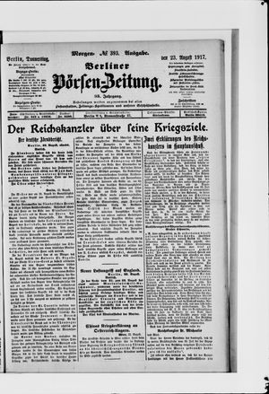 Berliner Börsen-Zeitung vom 23.08.1917