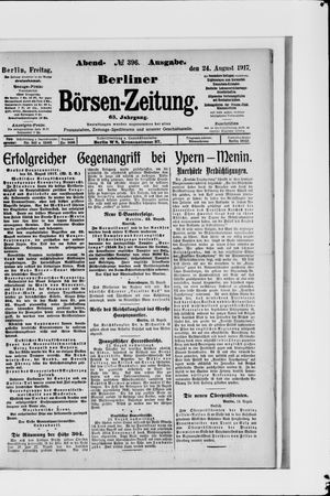 Berliner Börsen-Zeitung vom 24.08.1917
