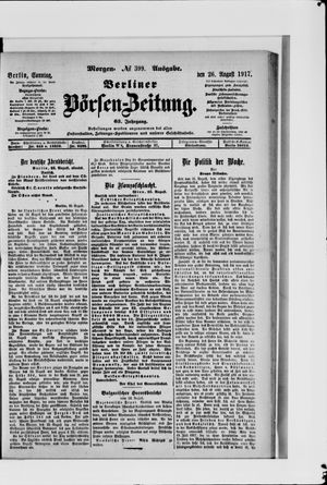 Berliner Börsen-Zeitung vom 26.08.1917
