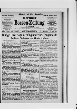 Berliner Börsen-Zeitung vom 28.08.1917