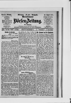 Berliner Börsen-Zeitung vom 29.08.1917