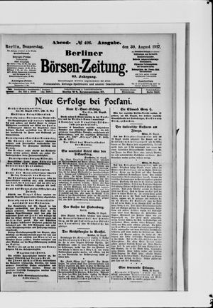 Berliner Börsen-Zeitung vom 30.08.1917
