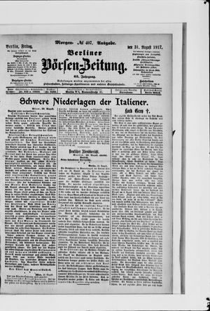 Berliner Börsen-Zeitung vom 31.08.1917