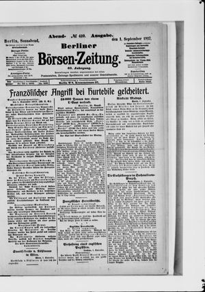 Berliner Börsen-Zeitung vom 01.09.1917