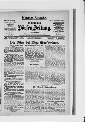 Berliner Börsen-Zeitung vom 03.09.1917