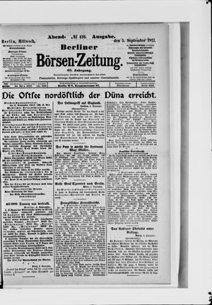 Berliner Börsen-Zeitung vom 05.09.1917