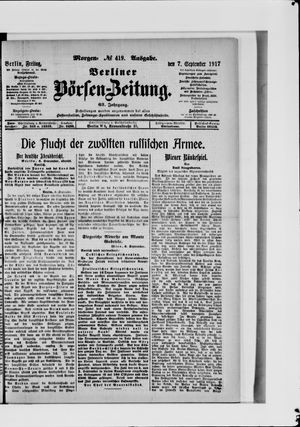 Berliner Börsen-Zeitung vom 07.09.1917