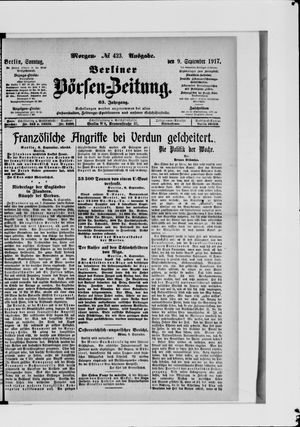 Berliner Börsen-Zeitung vom 09.09.1917