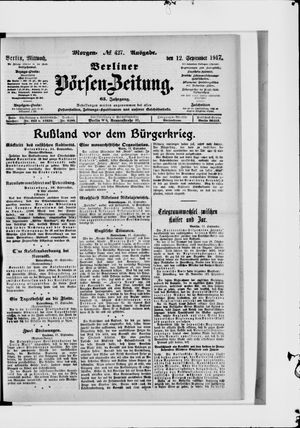 Berliner Börsen-Zeitung vom 12.09.1917