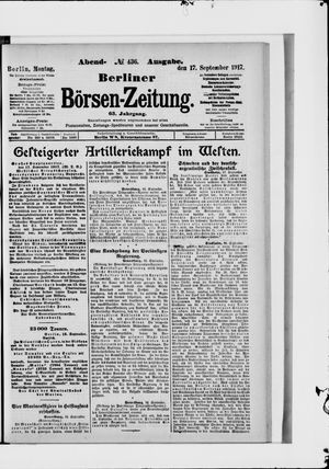 Berliner Börsen-Zeitung vom 17.09.1917