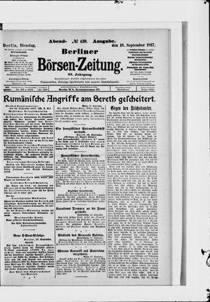 Berliner Börsen-Zeitung vom 18.09.1917