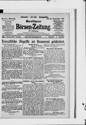 Berliner Börsen-Zeitung vom 19.09.1917