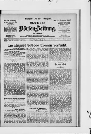 Berliner Börsen-Zeitung vom 23.09.1917