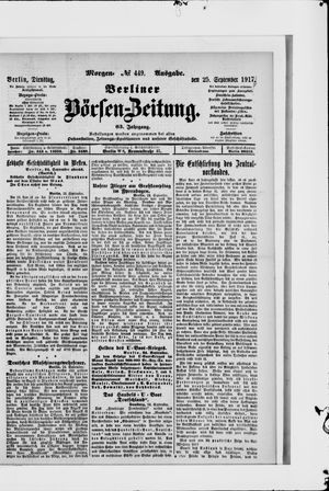 Berliner Börsen-Zeitung vom 25.09.1917
