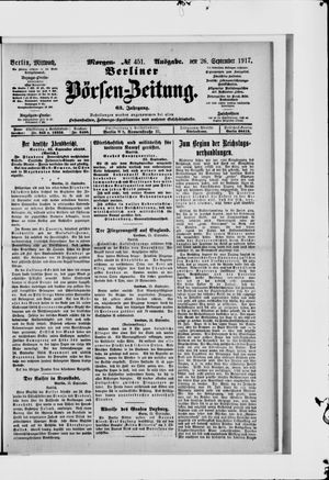 Berliner Börsen-Zeitung vom 26.09.1917