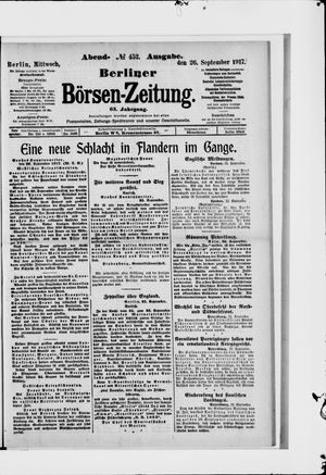 Berliner Börsen-Zeitung vom 26.09.1917