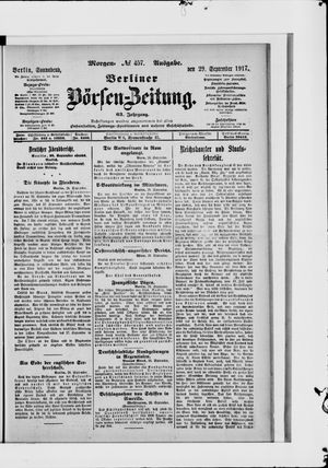 Berliner Börsen-Zeitung on Sep 29, 1917