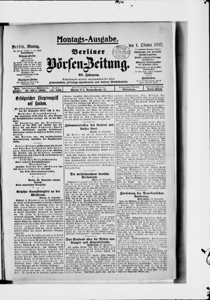 Berliner Börsen-Zeitung vom 01.10.1917