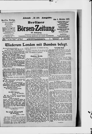 Berliner Börsen-Zeitung vom 01.10.1917