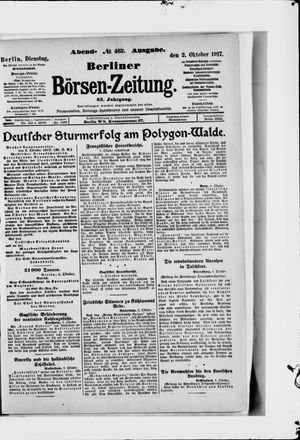 Berliner Börsen-Zeitung vom 02.10.1917