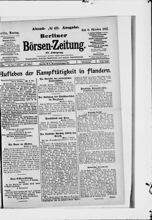Berliner Börsen-Zeitung vom 08.10.1917