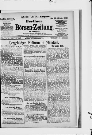 Berliner Börsen-Zeitung on Oct 10, 1917