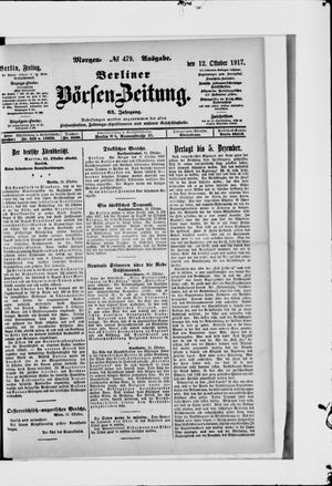 Berliner Börsen-Zeitung vom 12.10.1917