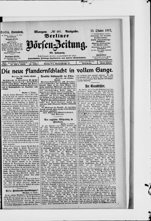 Berliner Börsen-Zeitung vom 13.10.1917