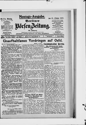 Berliner Börsen-Zeitung vom 15.10.1917